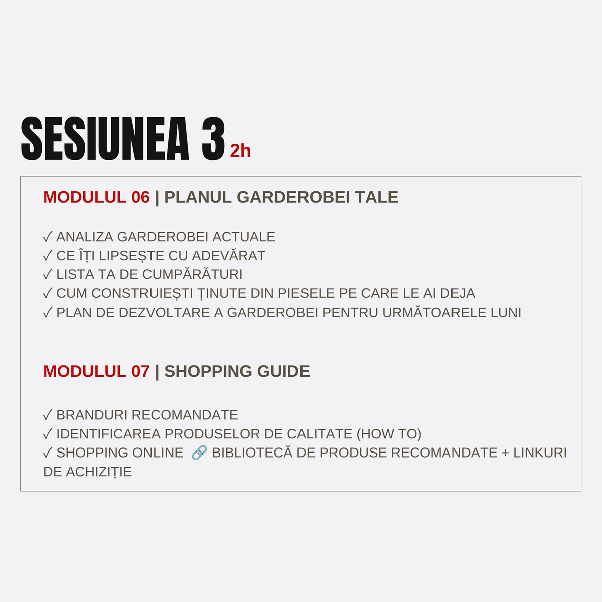Curs de styling online - Smart wardrobe